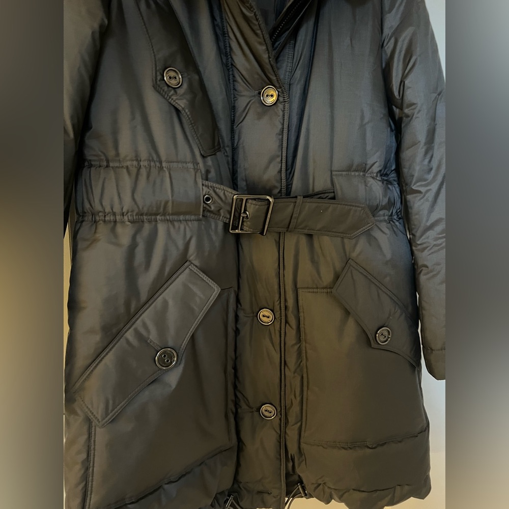 Burberry London Coat with fox fur trimmed hood - Picture 3 of 7